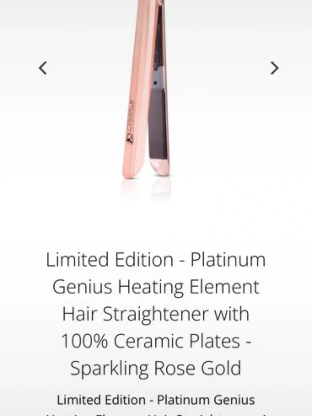 Platinum Pure Ceramic Hair Styling Plates - Pink